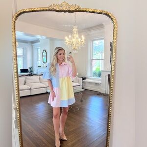 Multicolor tent sundress